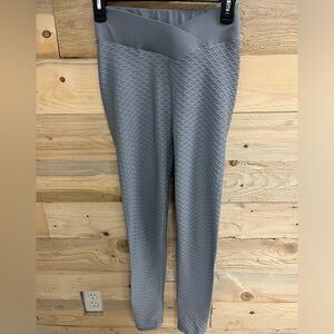 Grey Blue Leggings with pattern